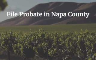 Ffile probate in napa county
