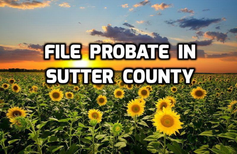How To File Probate In Sutter County