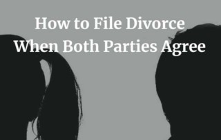 How to File California Divorce When Both Parties Agree