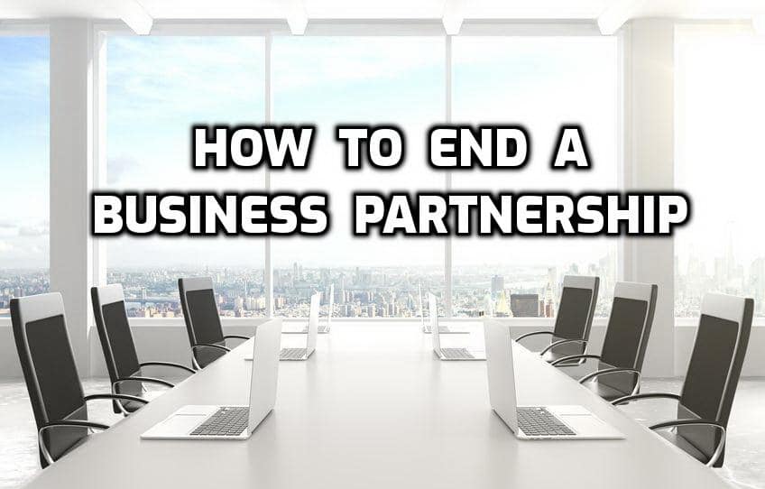 how to end a business partnership