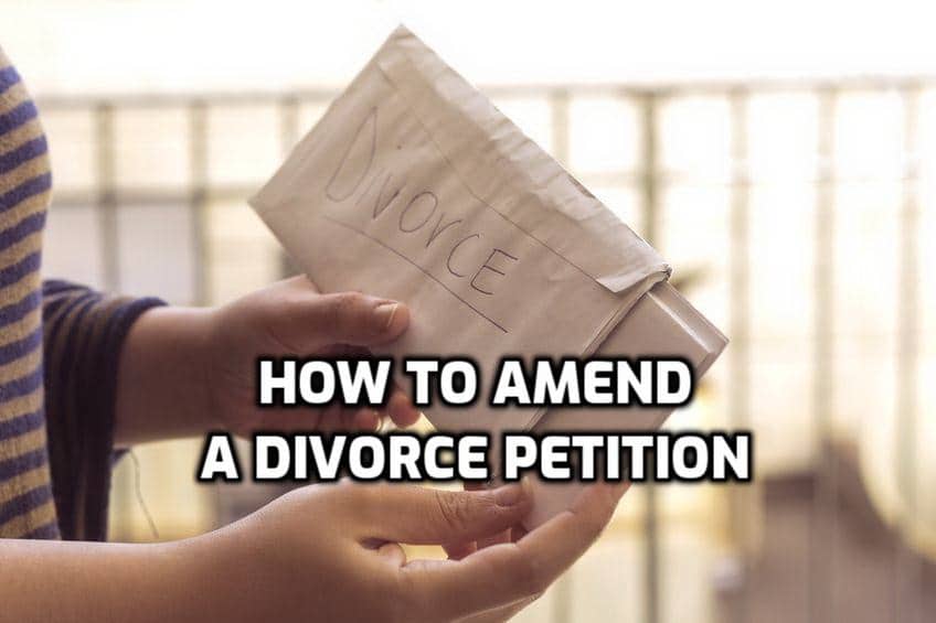 how to amend a divorce petition