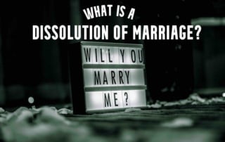 what is a dissolution of marrige