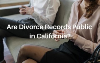 Are divorce records public in California